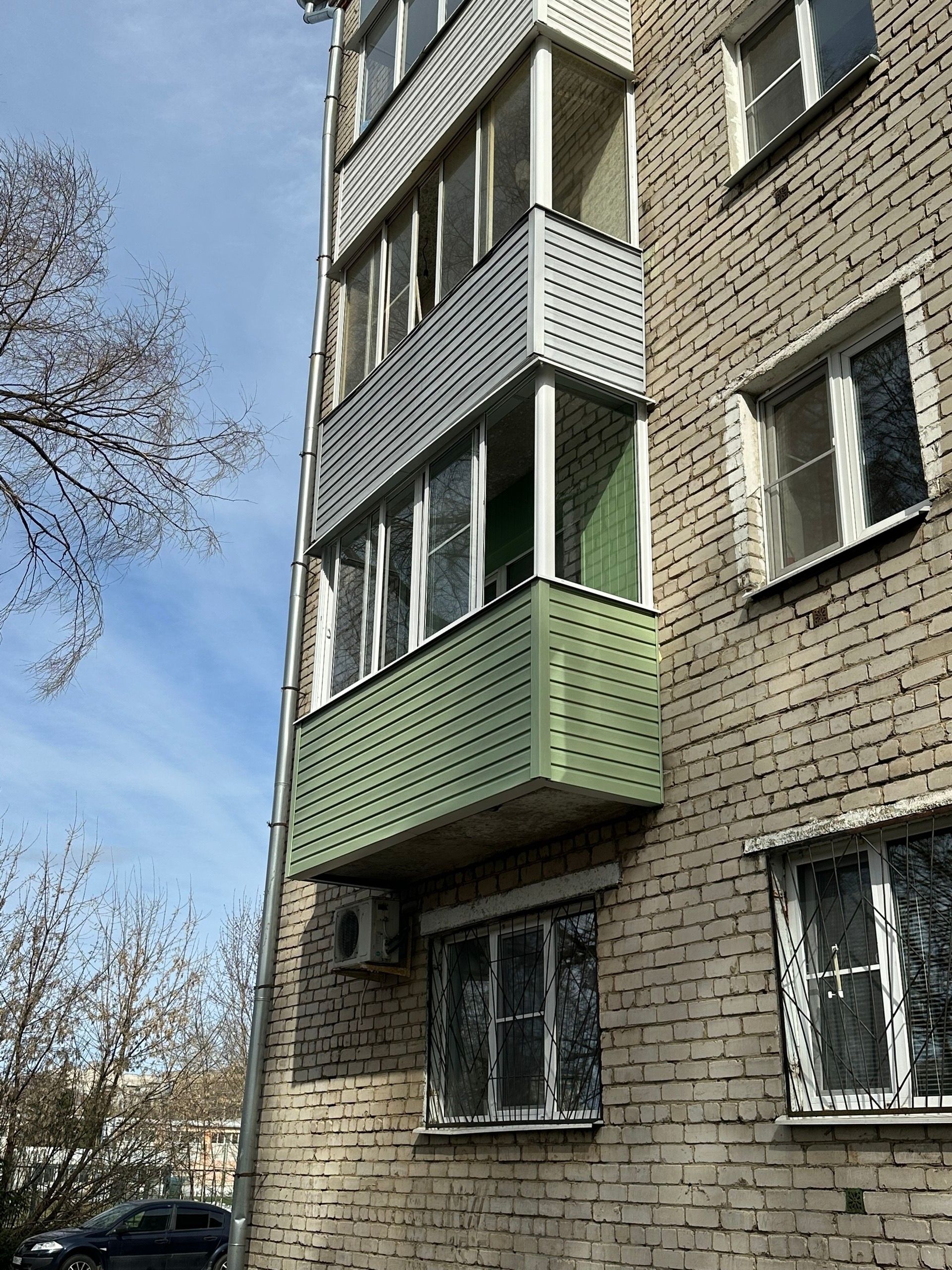 Внешнее остекление балкона
